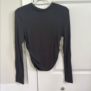 Madewell Charcoal Long Sleeve Blouse